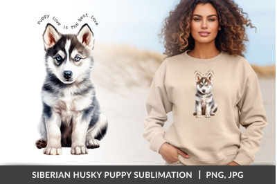 Siberian Husky Puppy Sublimation.