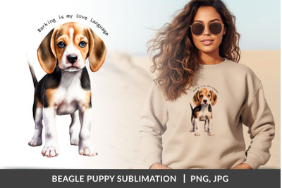 Beagle Puppy Sublimation.