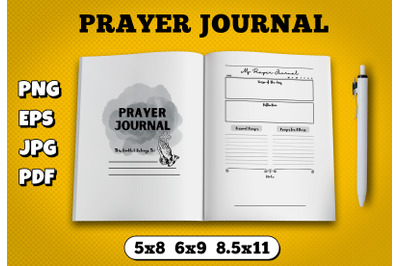 Prayer journal amazon kdp interior for kindle publisher