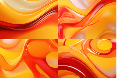 gradient background liquid metaballs abstract