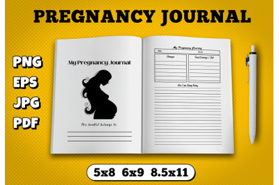 Pregnancy journal amazon kdp interior for kindle publisher