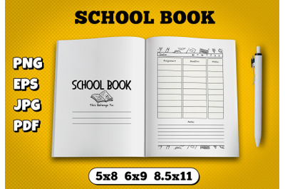 school book amazon kdp interior for kindle publisher