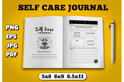 Self care journal amazon kdp interior for kindle publisher