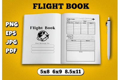 Flight book amazon kdp interior for kindle publisher