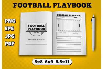 Football playbook amazon kdp interior for kindle publisher