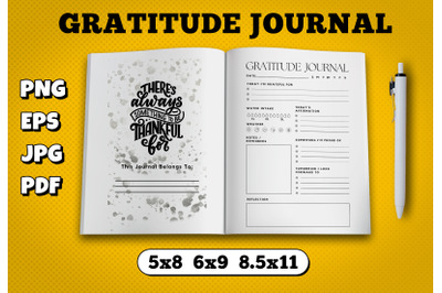 Gratitude journal amazon kdp interior for kindle publisher