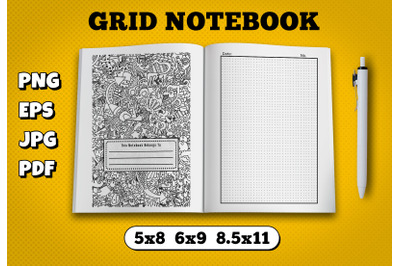 Grid notebook amazon kdp interior for kindle publisher