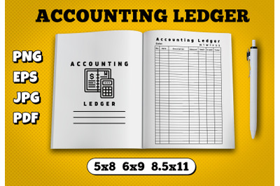 Accounting ledger amazon kdp interior for kindle publisher