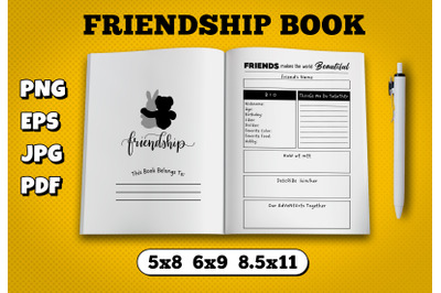 Friendship book amazon kdp interior for kindle publisher