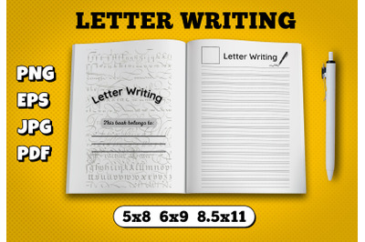 Letter writing amazon kdp interior for kindle publisher