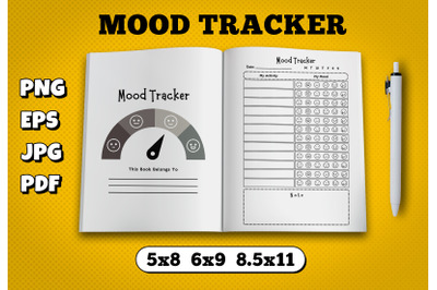 Mood tracker amazon kdp interior for kindle publisher