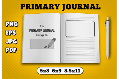 Primary journal amazon kdp interior for kindle publisher