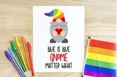 Rainbow Hat Pride Gnome | SVG | PNG | DXF | EPS