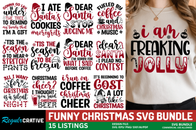 Funny Christmas SVG Bundle