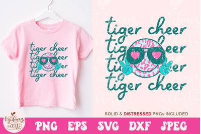 Tiger cheer SVG, sports sublimation