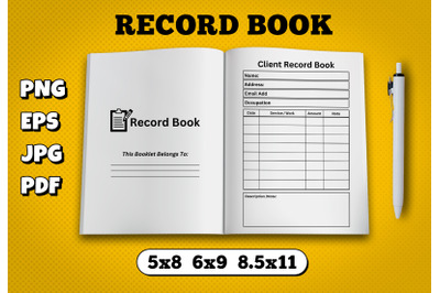 Record book amazon kdp interior for kindle publisher