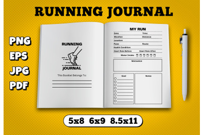 Running journal amazon kdp interior for kindle publisher