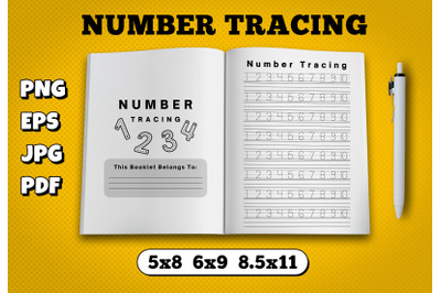 Tracing numbers amazon kdp interior for kindle publisher