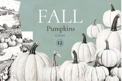 Fall Pumpkins Clipart