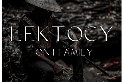 Lektocy modern sans serif font