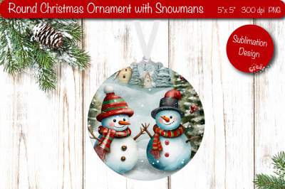 Round Christmas ornament PNG