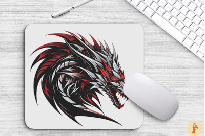 Black And Red Sharp-Edged Dragon