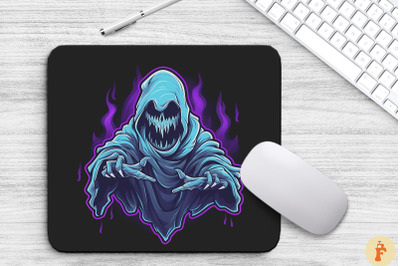 Scary Ghost Mouse Pad