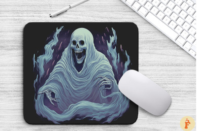 Creepy Ghost Mouse Pad