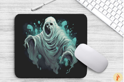 Creepy Ghost Mouse Pad