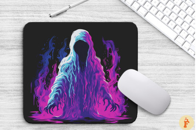 Luminescent Ghost Mouse Pad