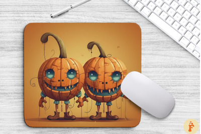 Creepy Pumpkin Dolls Mouse Pad