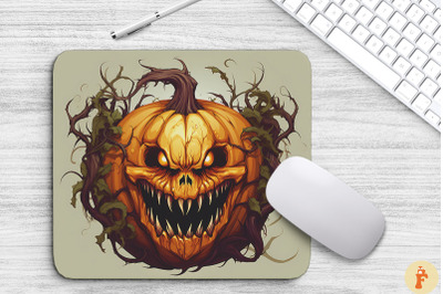 Frightening Pumpkin Monsters Mouse Pad