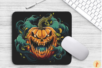 Frightening Pumpkin Monsters Mouse Pad