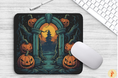 Menacing Pumpkin Gatekeepers Mouse Pad