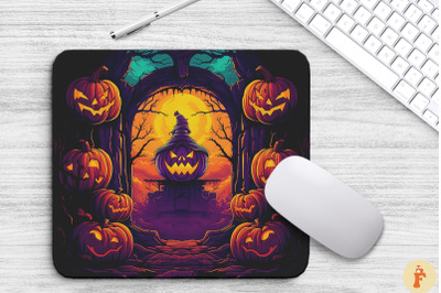 Menacing Pumpkin Gatekeepers Mouse Pad