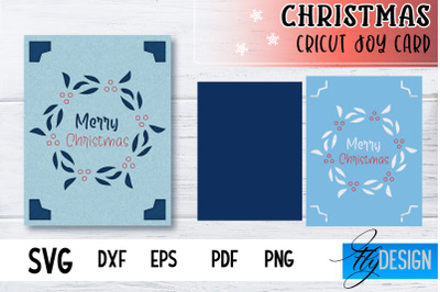 Christmas Cricut Joy Card SVG |Paper Cut SVG | Christmas SVG Design