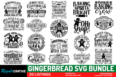 Gingerbread SVG Bundle