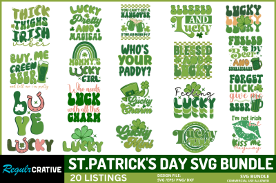 St. Patrick&#039;s Day Svg Bundle