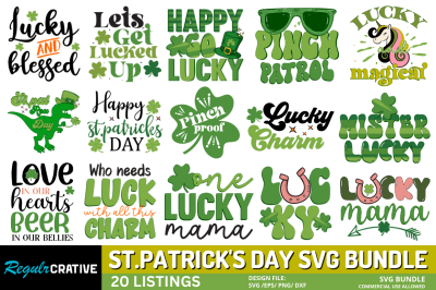 St. Patrick&#039;s Day Svg Bundle