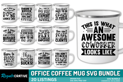 Coffee Mug SVG Bundle