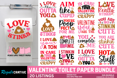 Valentine Toilet Paper Bundle