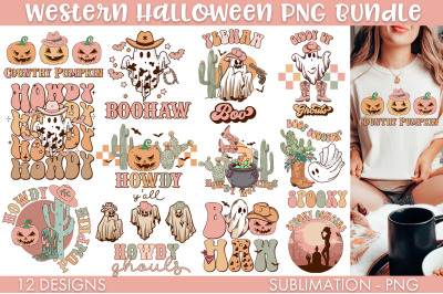 Western Halloween Sublimation PNG Bundle