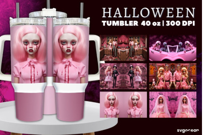 Halloween Doll Tumbler Wrap Bundle | 40 Oz | Sublimation