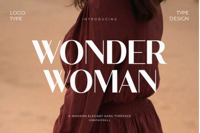 Wonder Woman Elegant Sans Serif Font