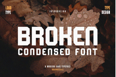 Broken Sans Serif Font