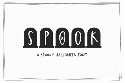 Spook - Halloween Tombstone Font