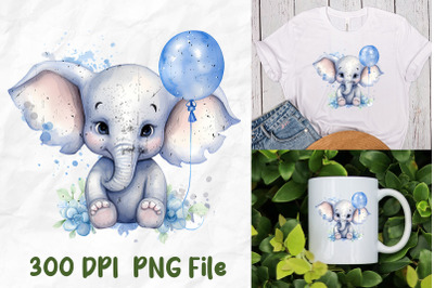 Autism Awareness Blue Baby Elephant