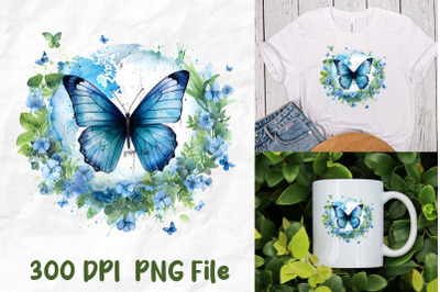 Autism Awareness Blue Butterfly Earth