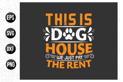 Dog typographic t shirt design vector.