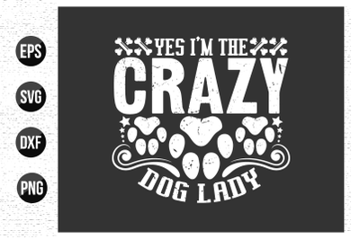 dog typographic t shirt design.